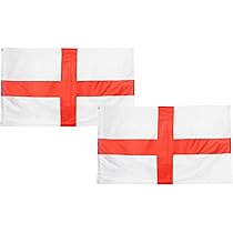 Nllkii Telescopic Flag Pole 2 Pcs - 1.2M Stainless Steel Handheld Flag Poles With 10 Clips & Lanyard, Portable For Camping, Tours, Festivals (Red & Blue)