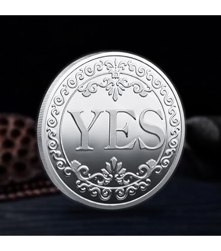 8 Pièces Défi Pièce Oui/Non - Métal - Porte-Bonheur - Décision Aléatoire