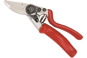 Tijera de Poda a Una Mano Pruning J468 - Ajuste Manual - Mango Ergonómico y Giratorio - Corte Bypass para Trabajos de Precisión - Tijera de Jardinería Fabricada en Aluminio Forjado - Altuna