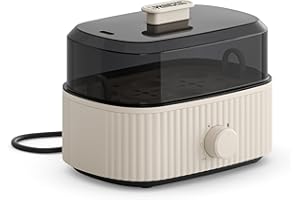 Princess Cuiseur à Œufs, Capacité 6 Œufs, 300W, Gobelet Doseur pour Cuisson Dure/Mollet, Arrêt Automatique, Sans BPA, Couvercle Vapeur, Plateau Amovible, Facile à Nettoyer, 262047