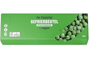 ‎BY AMAZON by Amazon Gefrierbeutel mit Gleitverschluss, 3 Liter, 15 Stück, 1er Pack