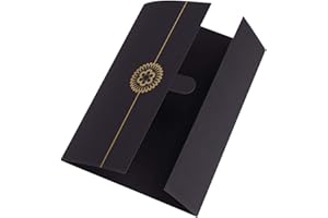 RUIXIA 5 Stück Ehrenurkunde Urkundenmappe A4 Zertifikat Mappe Urkundenhülle Halter Hardcover Zertifikathülle Diplom Vergoldet Zeugnismappe Zeugnisse Abdeckung