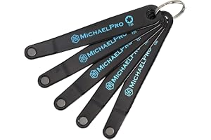 MichaelPro 5-delad ultralåg profil offset skruvmejsel set, smal profil vinklade skruvmejslar, stjärnskruvmejsel