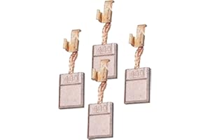 Amazleer Lot de 4 balais de carbone CB440 pour outils électriques Makita, balais de moteur de rechange pour DHP458 DTD146 DTD152 195021-6 194427-5 194159-4 (4, 13 x 10 x 3 mm)