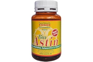 Astaxanthin I 100 Kapseln vegan I Ivarssons BiuAstin I 12 mg natürliches Astaxanthin aus Hawaii I mit Vitamin E