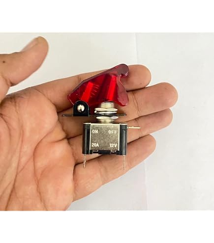 JR Produkte DPDT Mini-Schalter Schwarz – 16A 125VAC, Für Elektronik & Modellbau