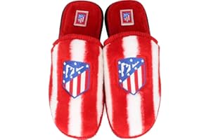 ZAPATTU Andinas - Zapatillas de estar por casa Oficial Atlético de Madrid - Rojo-blanco, 37