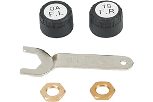 RANRAO Sensor de presión de neumáticos, sensor de presión de neumáticos inalámbrico TPMS Bluetooth para motocicleta, sensores externos de presión de neumáticos con 2 sensores externos