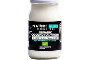 ‎NATURE DIET Nature Diet - Bio-Kokosnussöl 900 ml | Kaltgepresst | Unraffiniert | Vegan | Einmachglas