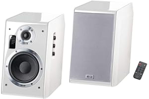 HECO Ascada 2.0, weiß – 1 Paar kraftvoller, wertiger Aktiv-Lautsprecher mit vielen Anschlussmöglichkeiten und edlem Klavierlack-Gehäuse