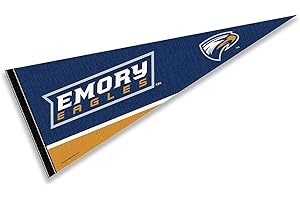 COLLEGE FLAGS & BANNERS Emory University Pennant Full Size Felt