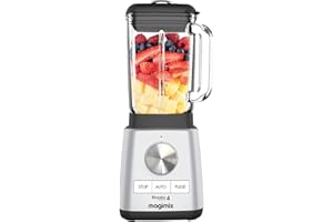 Magimix Blender Power 4 | Quiet Mark Approval | Metal/Glass | 1300W | 1.8L | Satin | 11630