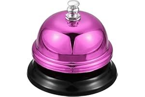 ‎QUARKZMAN QUARKZMAN 1 Stück Tischglocke Rezeptionsklingel, 65mm/2,56" Tischklingel aus Edelstahl Gefertigt Stark und Langlebig,für Restaurants, Hotels, Bars - Rosarot