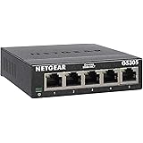 NETGEAR 5 Port Gigabit Network Switch GS305 | Ethernet Switch | Ethernet Splitter | Plug-and-Play | Silent Operation | Deskto