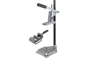 Wolfcraft 3406301 Soporte de taladro con columna redonda + mordaza de regalo, 160 x 230 x 500 mm PACK 1