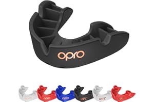 OPRO Bronze Level Mouthguard Essential Fit – Gum Shield Adult and Kids – OPRO Mouth Guard Boxing and MMA, Easy Self-Fit Gum Shield Rugby and Hockey – Enhanced Protection with Dental Warranty