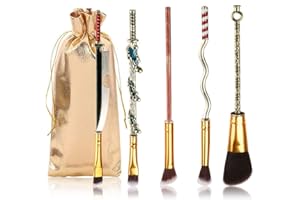 ‎WECHIP Anime Make-up Pinsel Geschenkset, mit Spiegel, Kamm, für Foundation-Rouge, Lidschatten, Gesichts-Concealer, Eyeliner-Kontur, Puder, flüssige Augen für Mädchen und Frauen (D S)