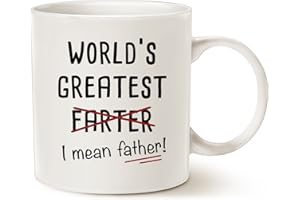 THIS MIGHT BE WINE This Funny Dad Coffee Mug Father's Day Gifts, World's Greatest I Mean Father Best Christmas and Home Gifts for Dad Father Daddy Porcelain Cup White 11 Oz