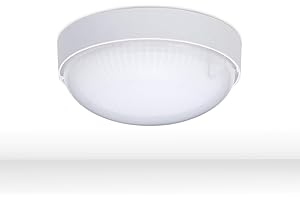 OKTAPLEX LIGHTING Oktaplex LED lampa piwniczna, IP65, biała, lampa sufitowa, 4000 K, neutralna biel, okrągła, 9 W, 800 lm, do piwnicy, wodoodporna, lampa zewnętrzna