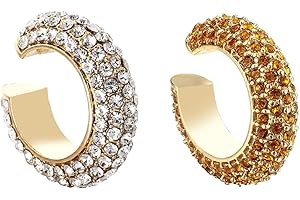 EHDWXVZM Confezione da 2 Clip per Orecchie, Design Creativo A Clip, Clip per Orecchie da Donna, Comode da Indossare, Nessun Piercing Richiesto, Stile alla Moda, Adatto A Varie Occasioni.