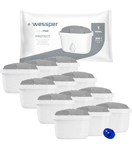 Aquafloow Maximag 6x Magnesium Water Filter Cartridges | Filters Clean The Water And Enrich It With Magnesium | Suitable For Dafi Unimax Aquaphor A5 Brita Maxtra Philips AWP212/10