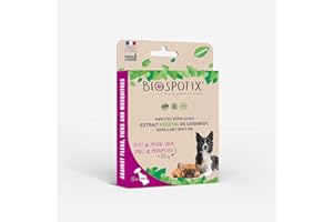 BIOGANCE Arppe 2962010100 Pipetas Biospotix contra pulgas, garrapatas y mosquitos, 5 unidades x 1 ml