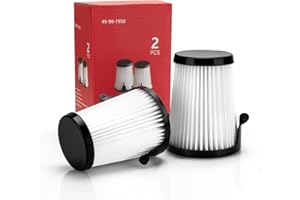 Adabuing 49-90-1950 - Filtro HEPA para aspiradora, reutilizable, paquete de 2, para aspiradora compacta en seco inalámbrica Milwaukee M12 0850-20