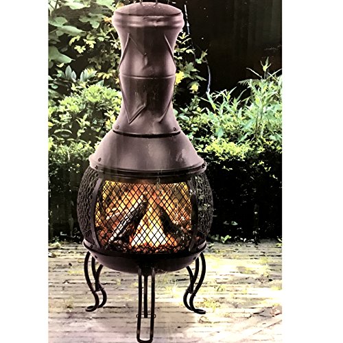 JEMIDI Terrassenkamin Kamin Terrassen Ofen Gartenkamin Garten Balkon Feuerstelle Feruerkorb - 3