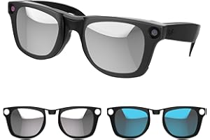 RCSTYLE HiBloks 2Pcs Polarized Clip-on Compatible with Ray-Ban Meta Wayfarer & Gen 2 (RW4008/RW4012 Large 53-22), Color Changing Clip Set for Rayban Meta Gen 2 Smart Glasses Discoloration Clip (Gray+Blue)