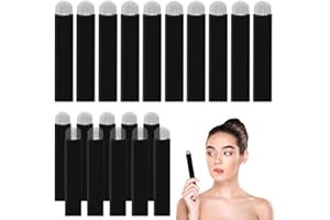 NOPKESV 20 piezas desechables, extremadamente delgadas, 0,18mm Nano maquillaje, tatuaje de cejas, Microblade, hoja de bordado 3D(Nero,18U)