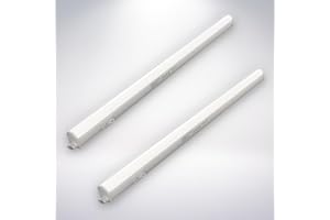 Briloner - Juego De 2 Barras LED con Interruptor, 58,5 x 2,2 x 3 cm, Incl. 2 x LED 8W 800Lm 4.000K, Blanca Neutra, Cable Incluido, Luz Bajo Mueble, Luz Led Cocina, Iluminación Armario, Lámpara Cocina