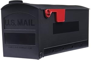 Gibraltar Mailboxes Patriot GMB505B01 Briefkasten, mittelgroß, rostfrei, Kunststoff, Schwarz