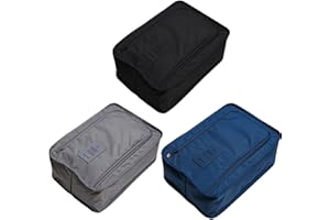AHLMA 3 Stücke Wasserdichter Tragbarer Schuhwürfel-Organizer Shoes Organizer Aufbewahrungs-schuhtasche Koffer für Schuhtasche Ideal für Zuhause Reisen Camping Büro Business Fitness