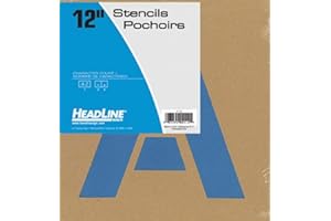 Headline Juego de plantillas de letras, letras mayúsculas de la A a la Z, 30,5 cm, reutilizables