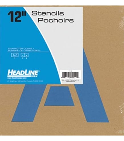 Stencil Per Lettere E Numeri Riutilizzabili - Set Da 42 Pezzi Con Alfabeto Maiuscolo - Ideale Per Fai Da Te, Decorazioni E Lavoretti Creativi - Foto 5