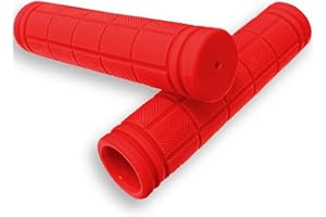 FRSOHEWIN Manopole per bicicletta, impugnature ergonomiche, in gomma, antiscivolo, per bicicletta, mountain bike, 1 paio di bici da città, mountain bike, mountain bike, 120 mm, colore nero