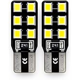 T10 W5W Canbus LED Ampul Seti, Beyaz Işık, Ultra Parlak Beyaz, Plaka ve Park Amp&uuml;l&uuml;, İ&ccedil; Aydınlatma, 2'li Paket