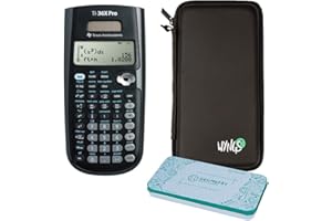 TI 36 X Pro technisch-wissenschaftlicher Taschenrechner + WYNGS Schutztasche + Premium Geometrie-Set + Erweiterte Garantie von CALCUSO