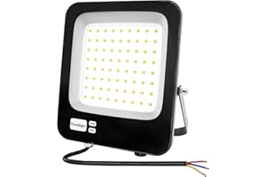 Focos LED Exterior 50W,Fosingut IP66 Impermeable Foco Proyector LED Exterior,6500K Blanco Frío Super brillante Focos Interior,Luz de Seguridad Floodlight para Jardín,Garaje,Patio,Trasero,Terraza