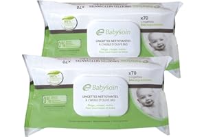 Cooper Babysoin Lingettes Nettoyantes Lot de 2 x 70 Lingettes