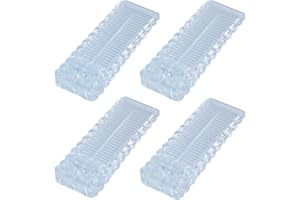 Alyvisun Fermaporta da Pavimento in Gomma, 4 Pezzi Antiscivolo Ferma Porta Durevoli Cuneo Fermaporte Impilabile per Tutti i Pavimenti Interni ed Esterni