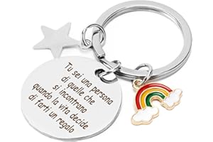 HOOSMOON Regalo Amica Regalo Collega Donna Idee Regalo Migliore Amica Idee Regalo Originali per Amica Portachiavi Amicizia Donna Regalo Mamma Papà Compleanno Regalo Maestra Regalo Coppia Regalo Laurea Sorella