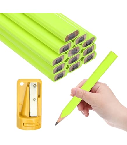 Set Matite Da Carpentiere - 16 Pezzi Per Marcare Legno, Cemento E Pietra - Foto 6