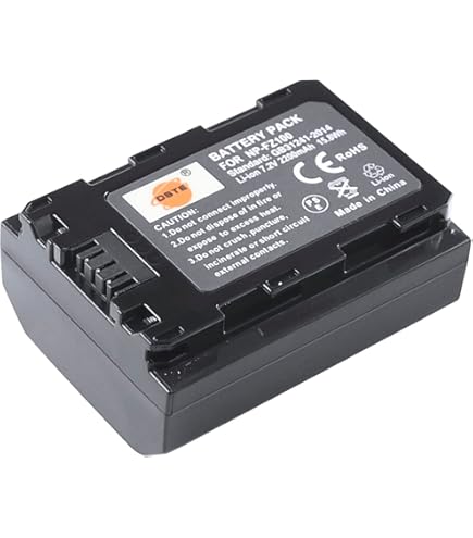 Oyomba NP-FZ100 Akku Set - 2 Akkus + Ladegerät Für Sony Kameras