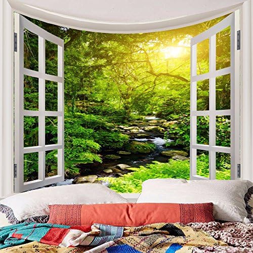 YUCH Tapestry Landscape Decorative Painting Digital Printing Background Cloth,Yangg,1.5*2.1M,