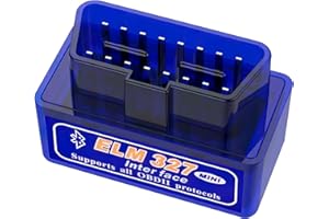 RAITWAHL Elm 327 OBD2 Bluetooth OBD2 Mini Scanner OBD2 Bluetooth V2.1, Elm 327 Diagnostic Tools Engine System OBD-II for Android, iOS and Windows,for Petrol and Diesel Cars