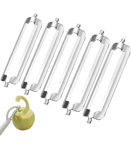 Set 8 Lame Di Ricambio Per Pelapatate 56mm - Acciaio Inox 410 | Include Doppia Faccia, Piatti E Denti Di Rasatura - Foto 9