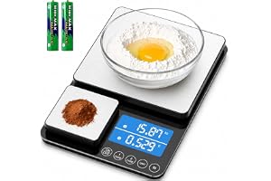 Diyife Multifunktionell digital köksvåg, 1,5 kg/1 g och 500 g/0,01 g