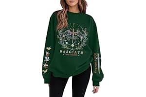 HGWOPGASD Basgiath War College Sweatshirt, Fourth Wing Book Dragon Rider Rebecca Sweater, Bookish Sweatshirt