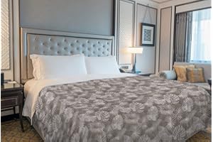 Il Gruppone Passione Casa Copriletto Estivo Made in Italy 100% Cotone Coperta Leggera Piquet Singolo Matrimoniale Piazza e Mezza - Tropicale Beige - 1 Piazza e Mezza